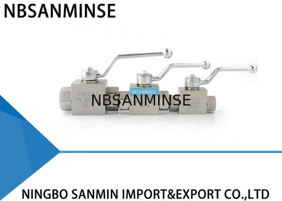 Standard NPT G Manual Ball Valve Industry On Off Valve Carbon Steel Material