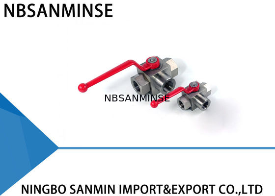 Industrial Hydraulic Ball Valve High Pressure Water Ball Valve Three Way Good Performance