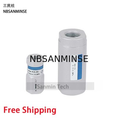 NBSANMINSE KA Check Valve Pneumatic Air Valve 1/8 1/4 3/8 1/2 3/4 1 1-1/4 1-1/2 2 One Direction Valve For Automation