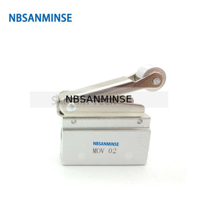 NBSANMINSE MOV 1/8 G Thread Mechanical Valve Pneumatic Control Air Valve Roller push selection for Package machine Autom