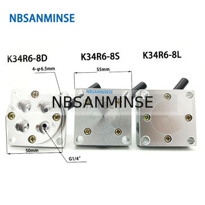NBSANMINSE K34R6 G1/4" Hand Switching Valve Drawing Valve Mechanical Pneumatic Manual Valve G 1/4 Thread