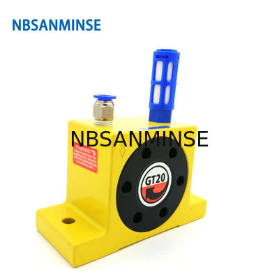 GT 1/8 1/4 Pneumatic Turbine Vibrator Air Vibrator Low Pressure For Food And Pharmaceutical Industries Ball Type