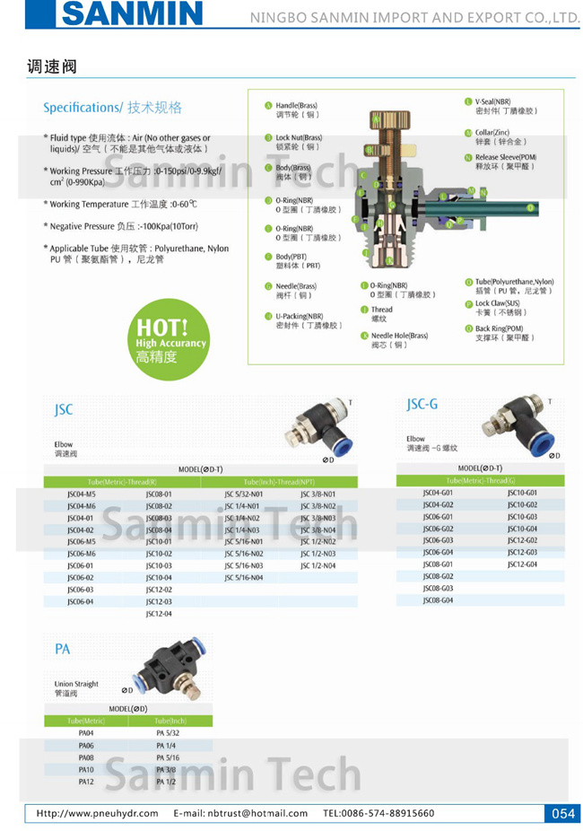 JSC Pneumatic Elbow Tube Hose Air Pipe Fitting Components Quick ...