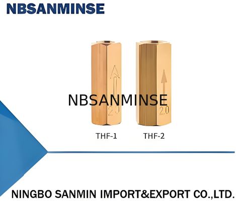 High Pressure THF Oil Return Check Valve With Orifice ∅0.8-∅3.0mm And Maximum Pressure 15 Bar